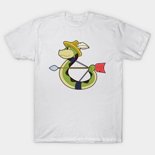 Snake as Archer with Bow & Arrow T-Shirt